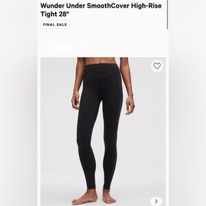 Lululemon Athletica Wunder Under Black Leggings